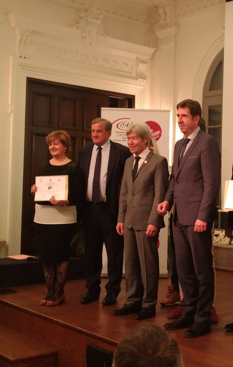 Remise du Trophée d’Or Éco-Défis à Pasta Piemonte en 2018